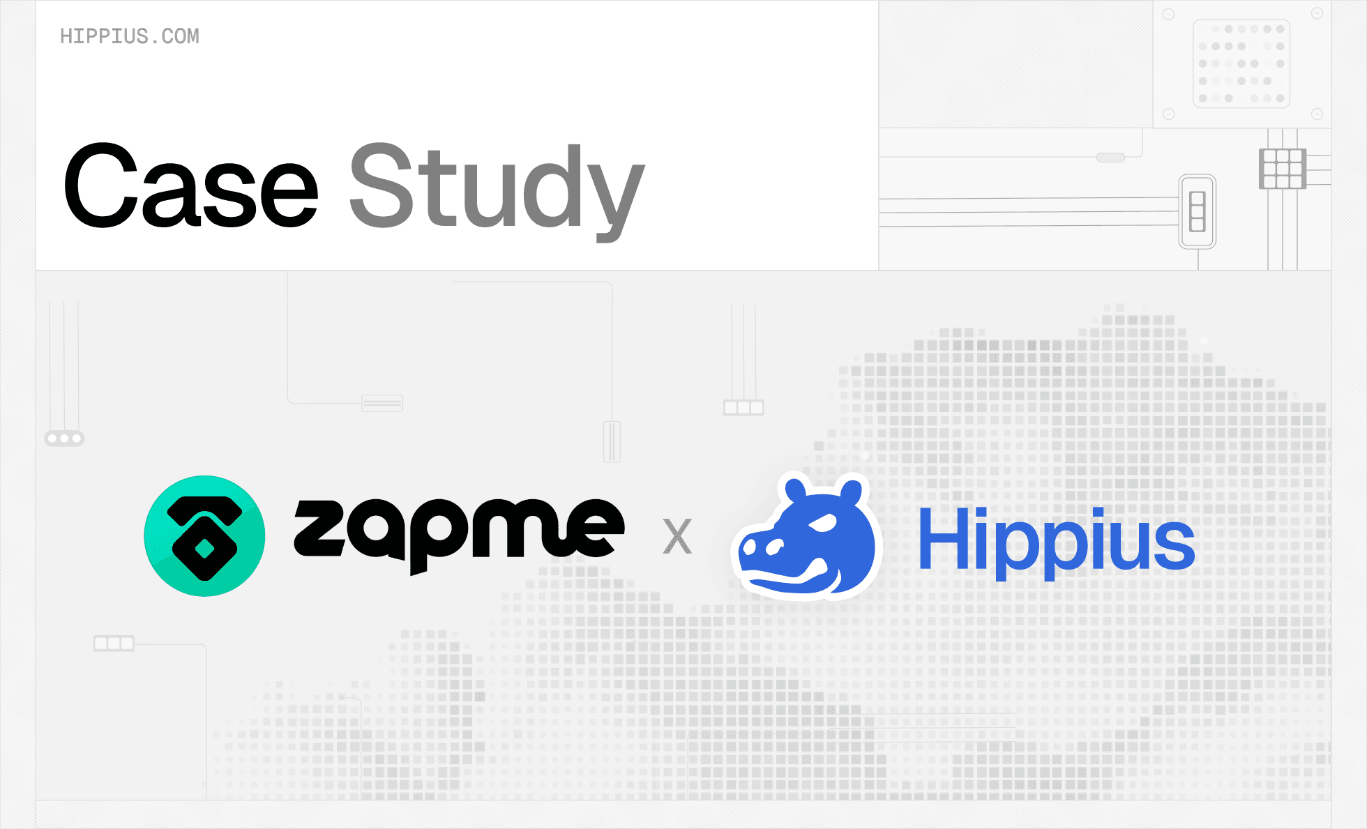 Case Study article header on why Zapme Social chose Hippius's distributed cloud storage for its decentralized social media platform.