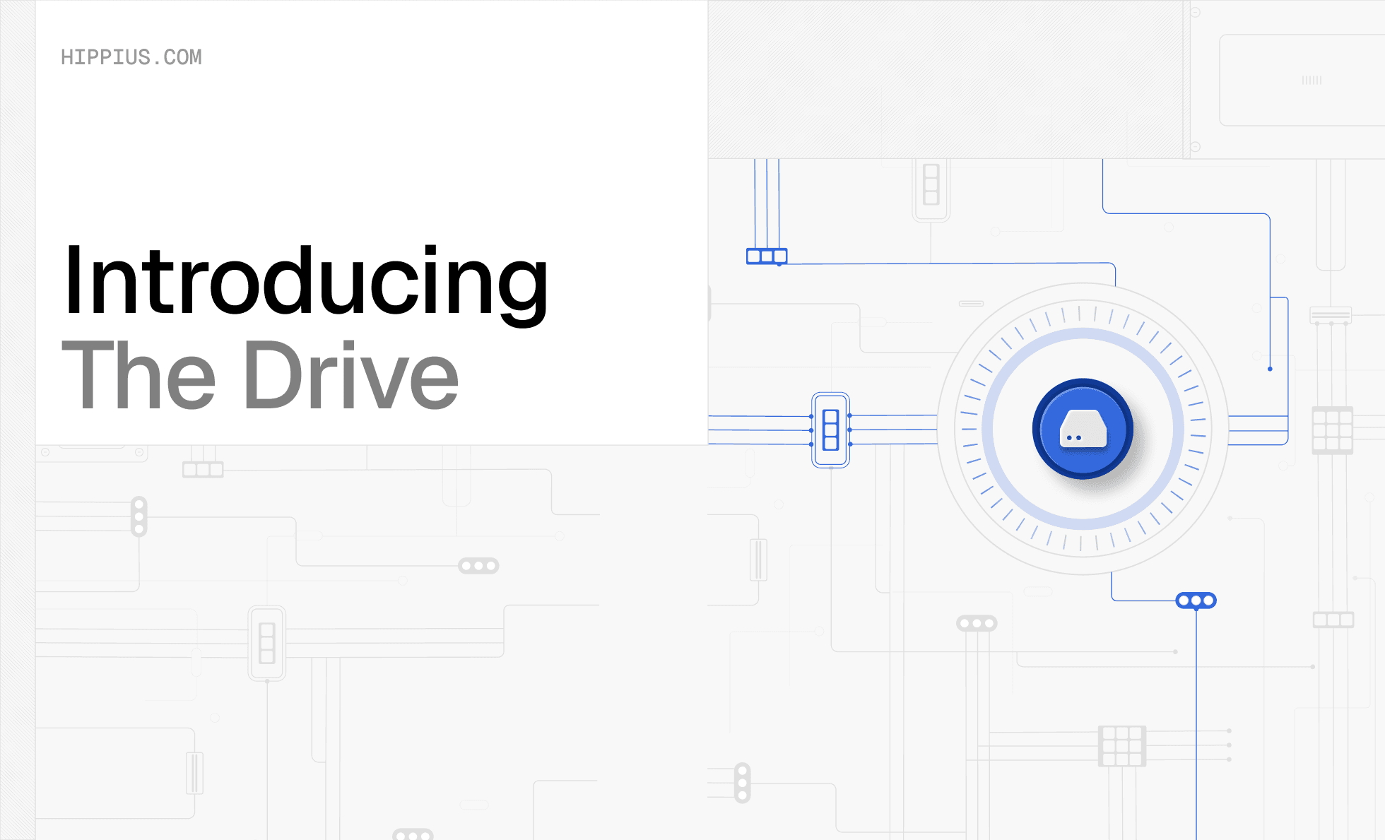 Header image for an article announcing the launch of the Hippius Drive: a Dropbox and Google Drive verifiable alternative.