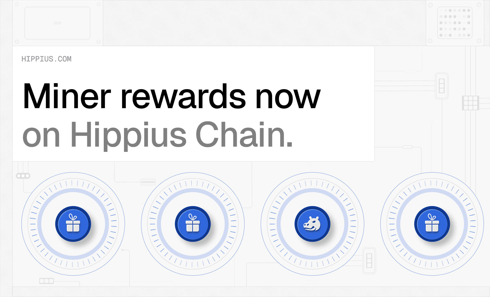 Header image for article about Hippius miner rewards moving from subnet to Hippius chain.