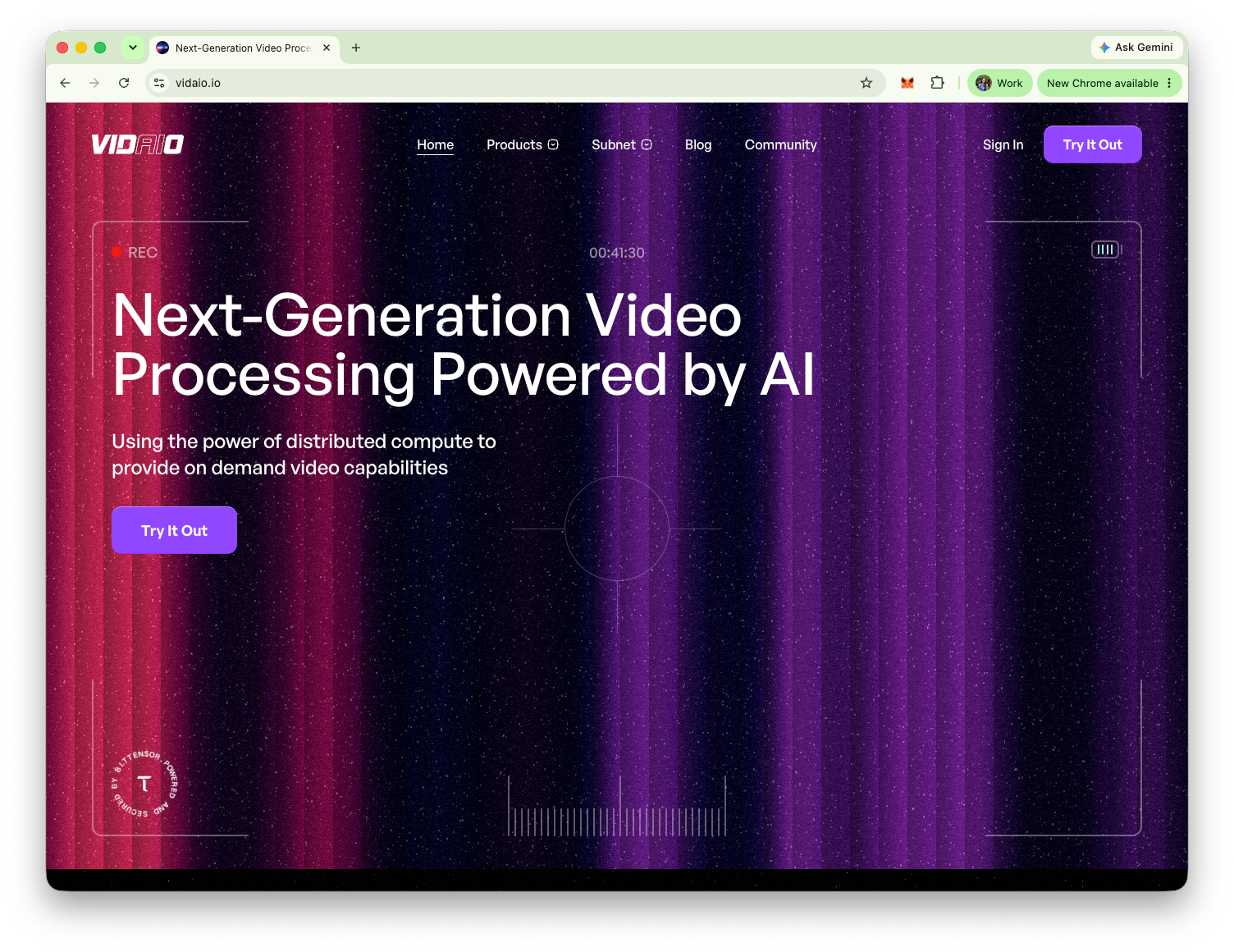 Vidaio homepage